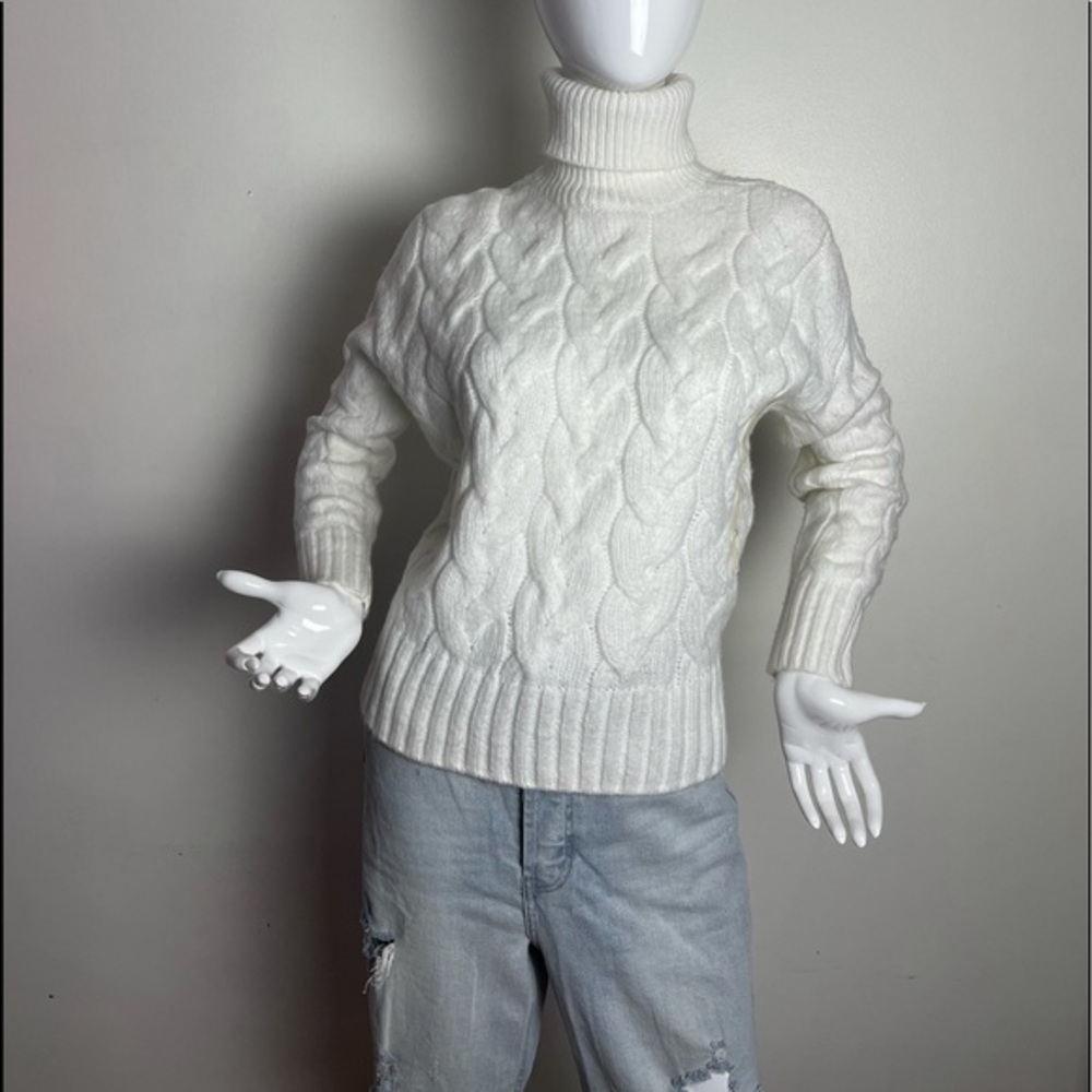 ⭐️a.n.a. Womens Cable turtle Sweater Long Sleeve Turtleneck Pullover